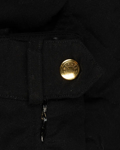 Hermes Breeches black riding woollen pants Hermès