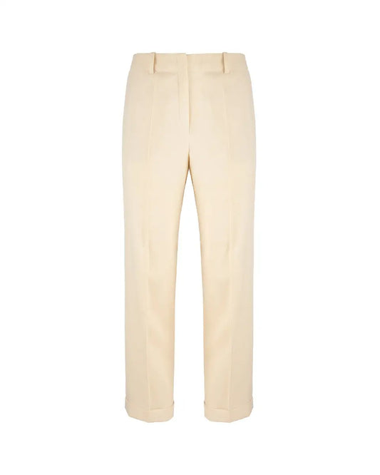 Hermès cream white straight trousers Hermès