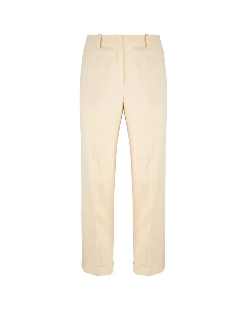 Hermès cream white straight trousers thumbnail