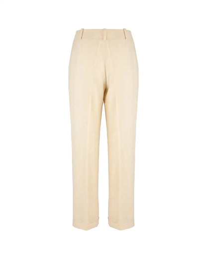Hermès cream white straight trousers Hermès