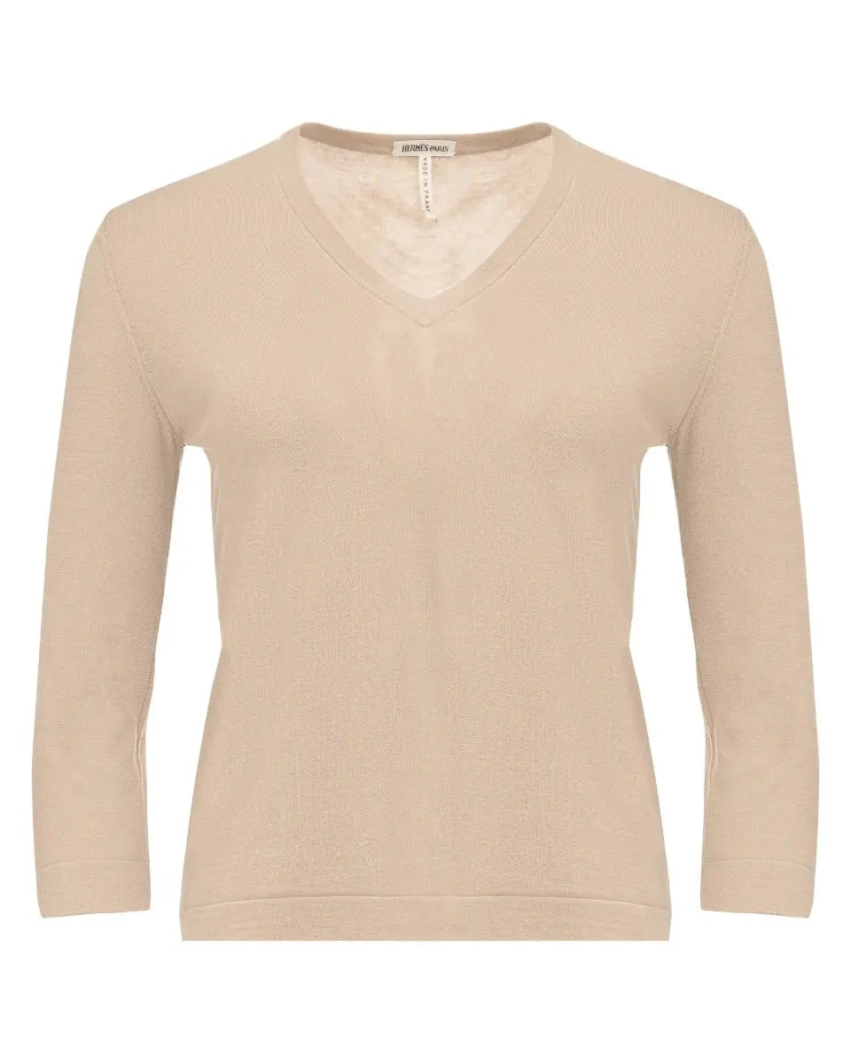 Hermès V-neck sweater
