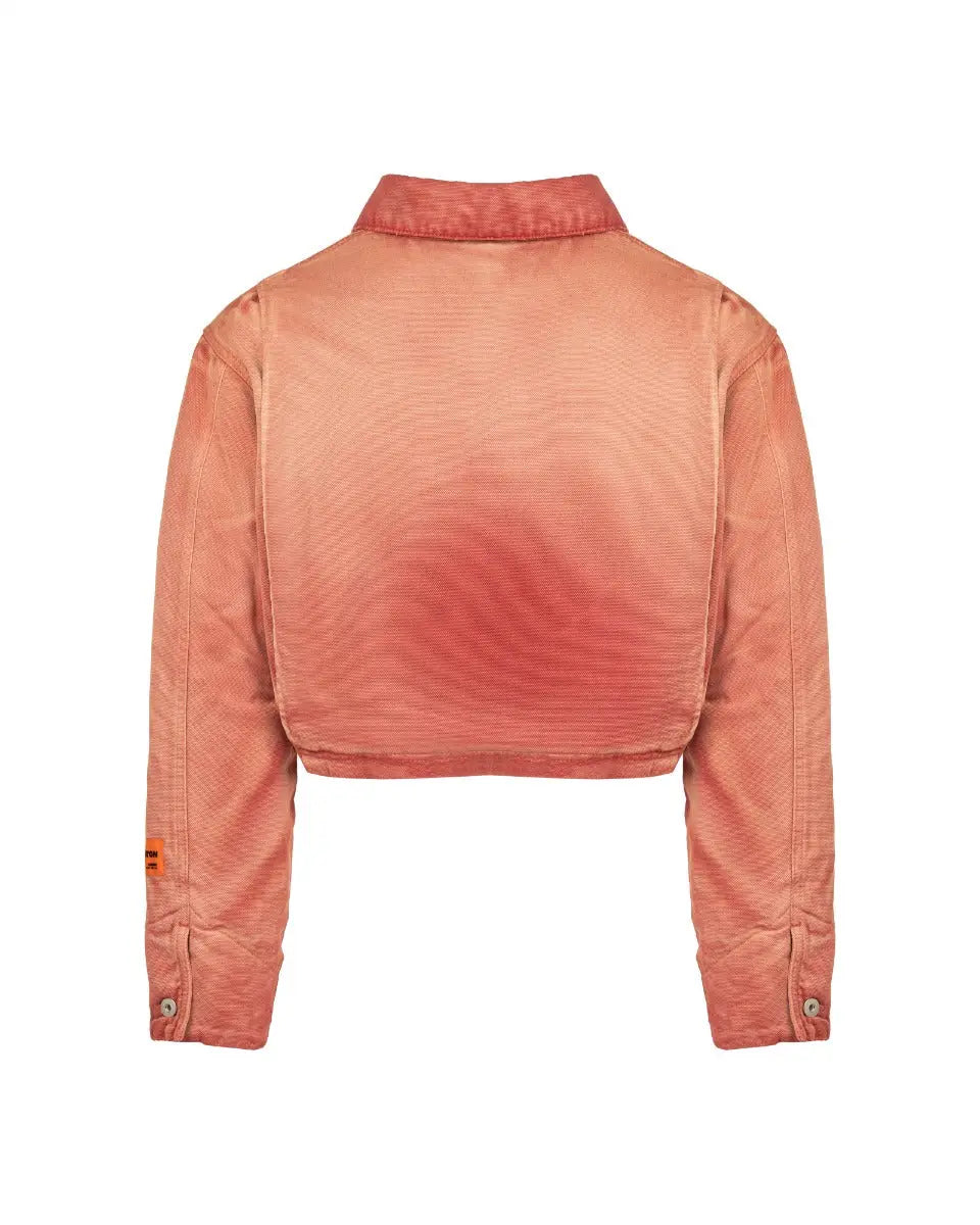 Heron Preston S.T.F.U. distressed faded canvas jacket Heron Preston