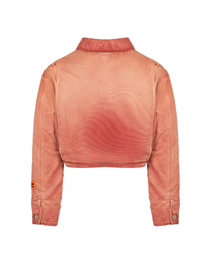 Heron Preston S.T.F.U. distressed faded canvas jacket Heron Preston