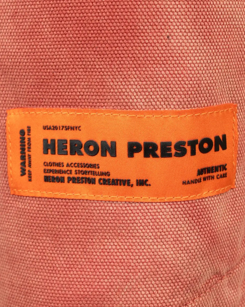 Heron Preston S.T.F.U. distressed faded canvas jacket