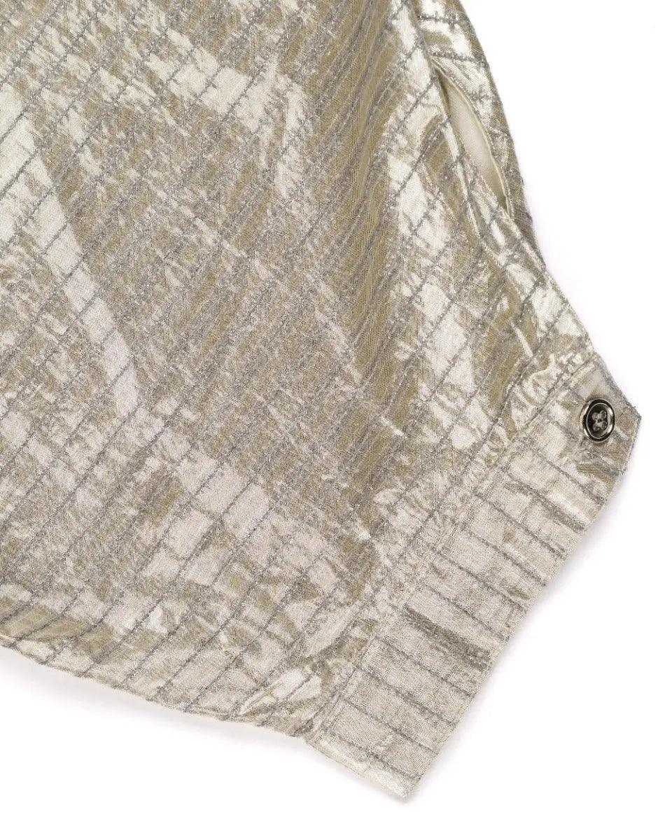 Isabel Marant Rolna metallic silver top Isabel Marant