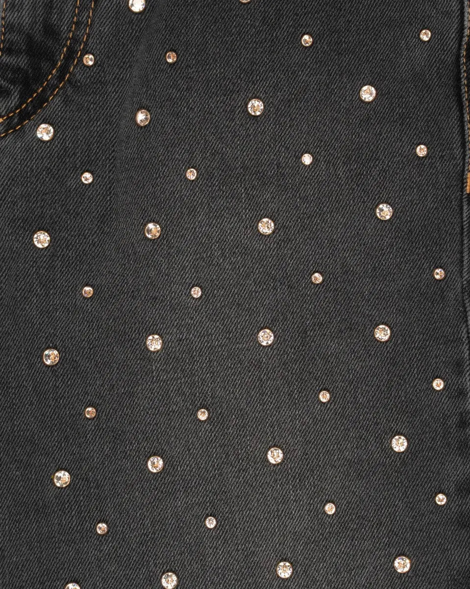 Isabel Marant Ulano Swarovski crystal-embellished denim pants Isabel Marant