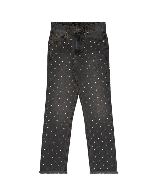 Isabel Marant Ulano Swarovski crystal-embellished denim pants Isabel Marant