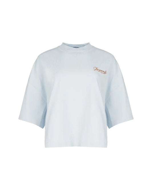 Jacquemus Corto cropped baby blue t-shirt Jacquemus