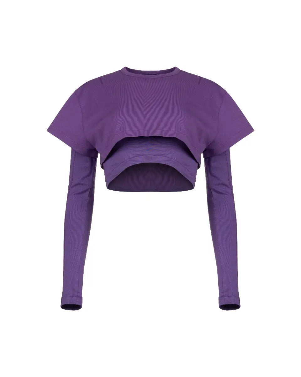 Jacquemus Le Double long sleeve purple t-shirt Jacquemus
