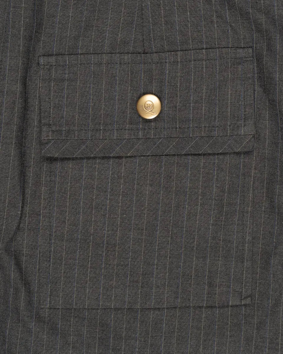 Alexander McQueen MCQ pleated striped shorts