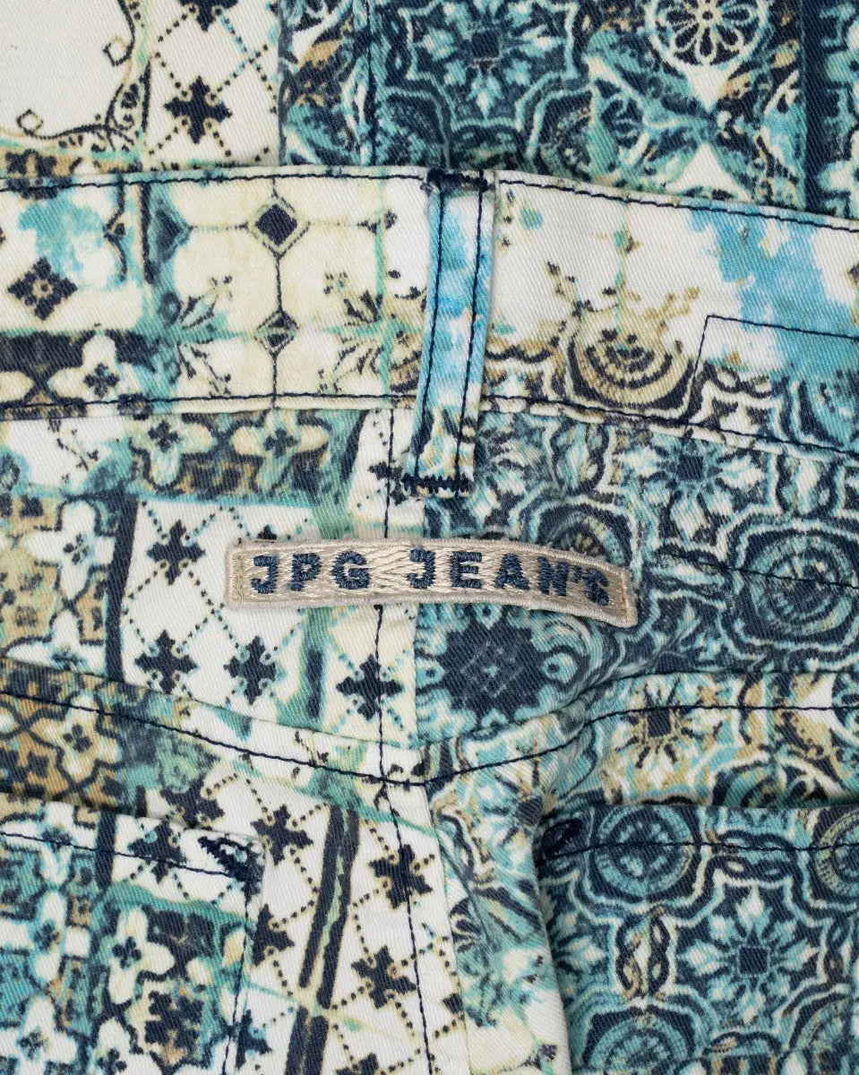 Jean Paul Gaultier printed jeans