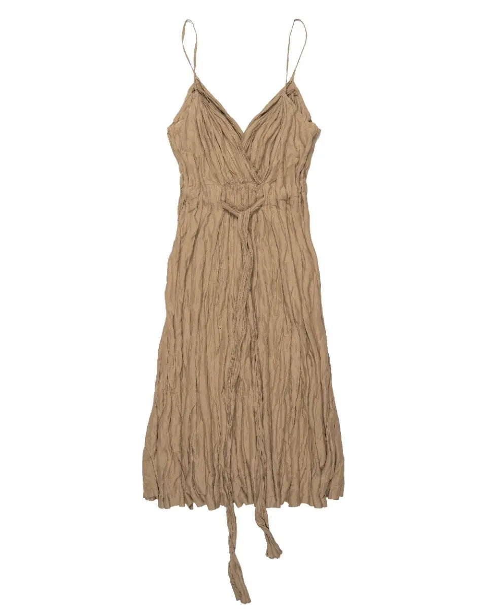 Jil Sander crinckled silk blend dress Jil Sander