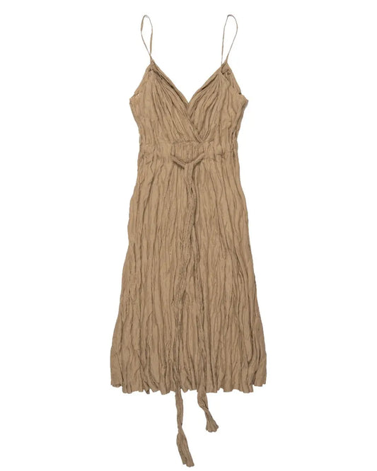 Jil Sander crinckled silk blend dress Jil Sander