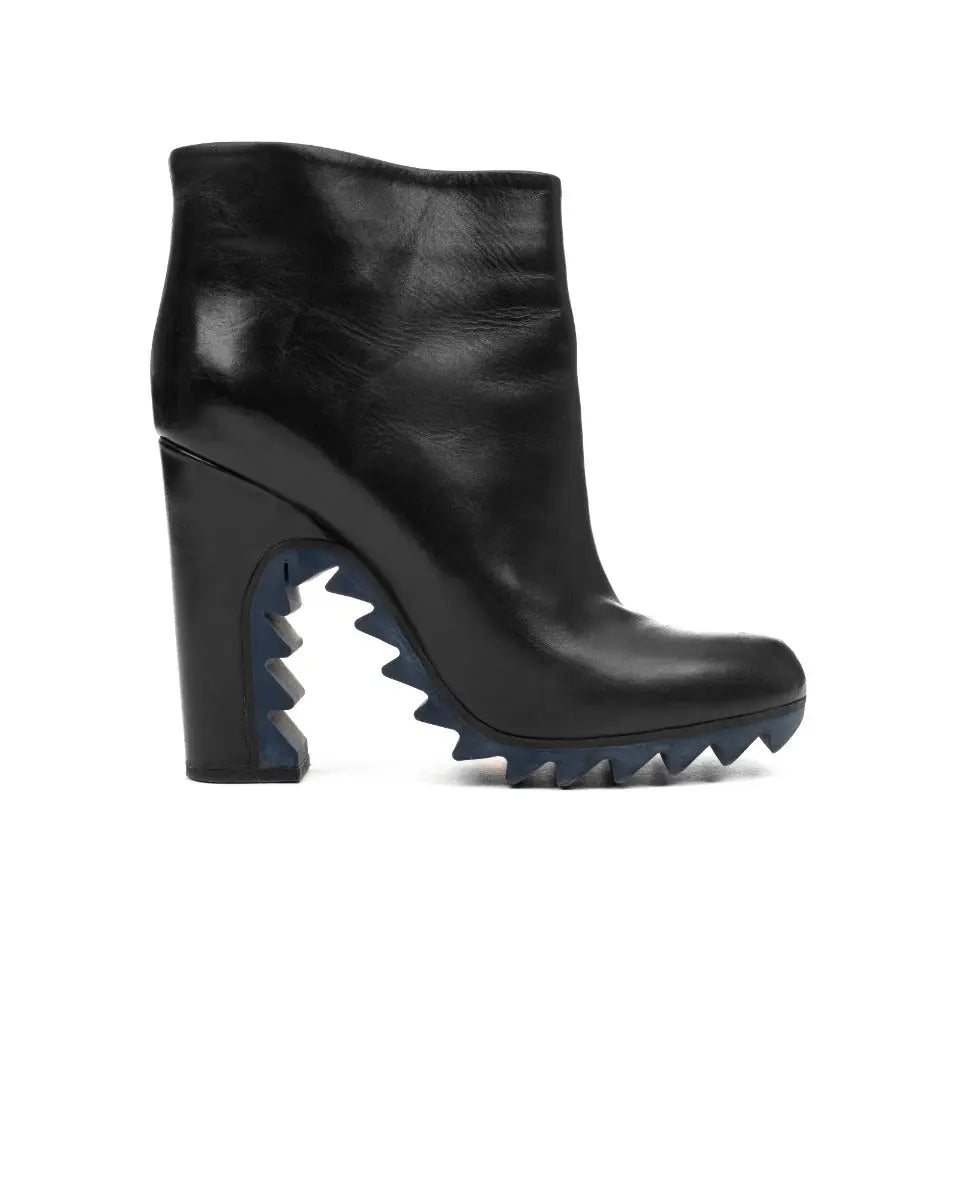 Jil Sander rubber sawtooth ankle boots Jil Sander