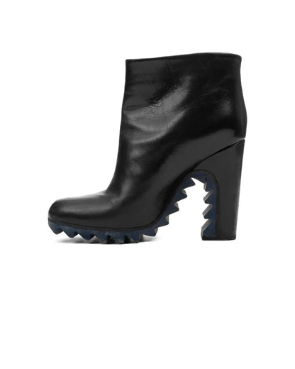 Jil Sander rubber sawtooth ankle boots Jil Sander