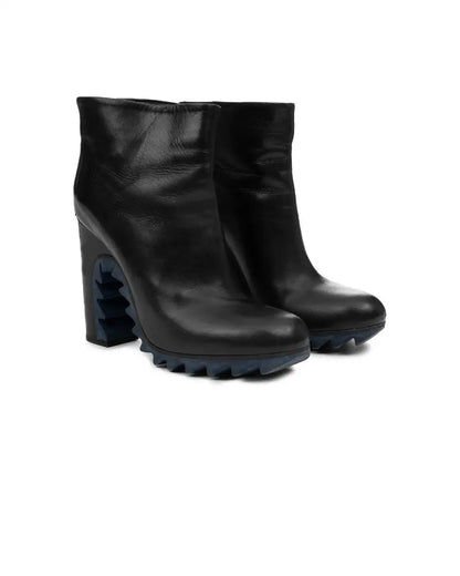 Jil Sander rubber sawtooth ankle boots Jil Sander