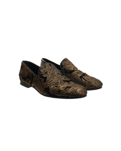 Jimmy Choo gold Paisley slip-on shoes Jimmy Choo™