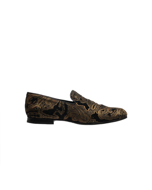 Jimmy Choo gold Paisley slip-on shoes Jimmy Choo™
