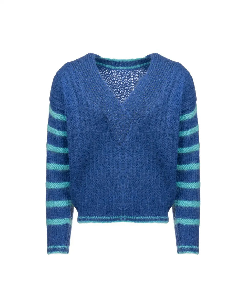 Kansai Yamamoto v-neck embroidered sweater