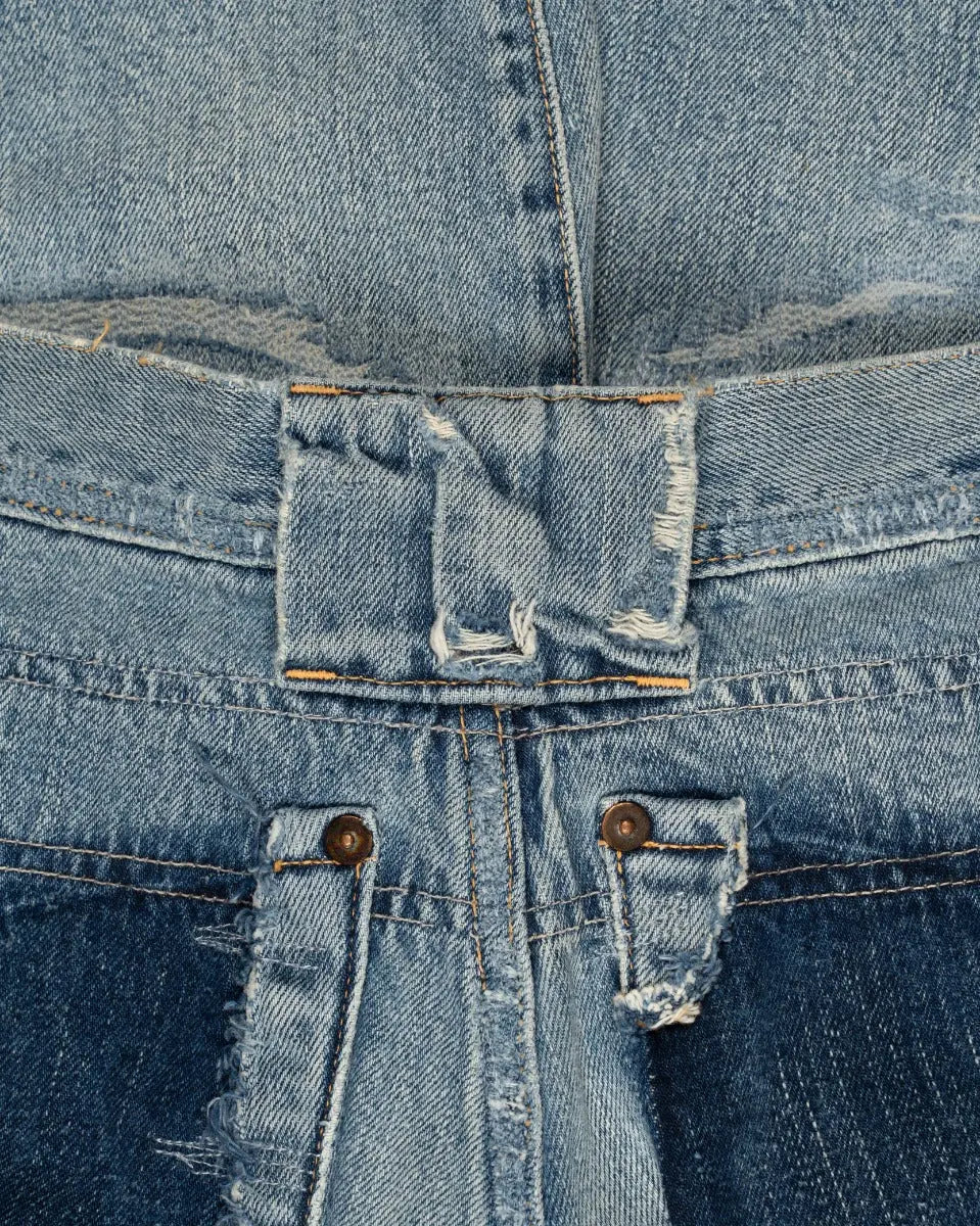 Kapital zniszczone kieszenie naprawione szorty jeansowe
