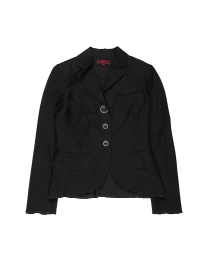 Kenzo floral-appliqué patchwork blazer jacket Kenzo