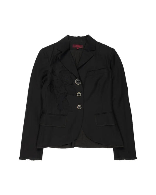 Kenzo floral-appliqué patchwork blazer jacket Kenzo
