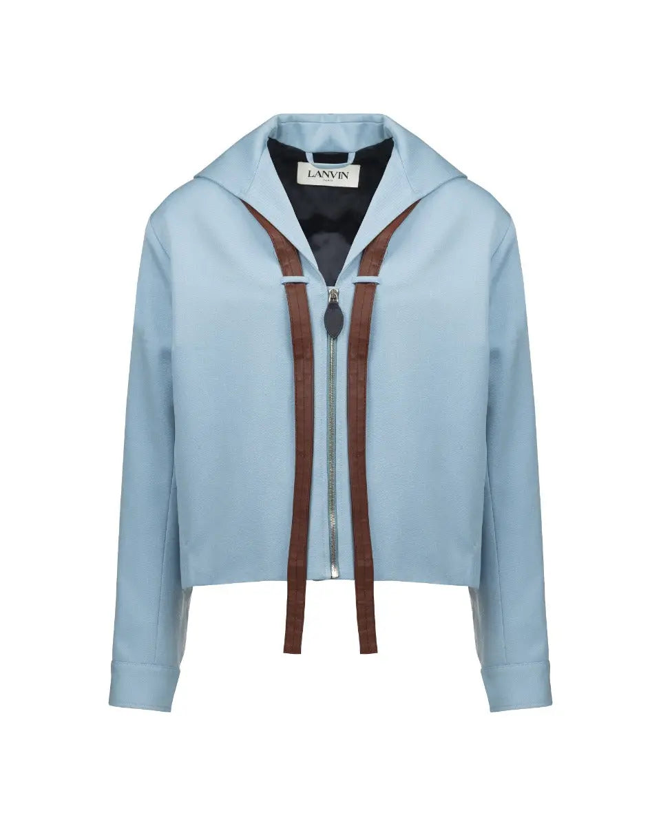 Lanvin draped collar short jacket heathen.store.poland