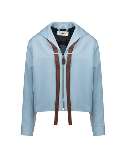 Lanvin draped collar short jacket heathen.store.poland