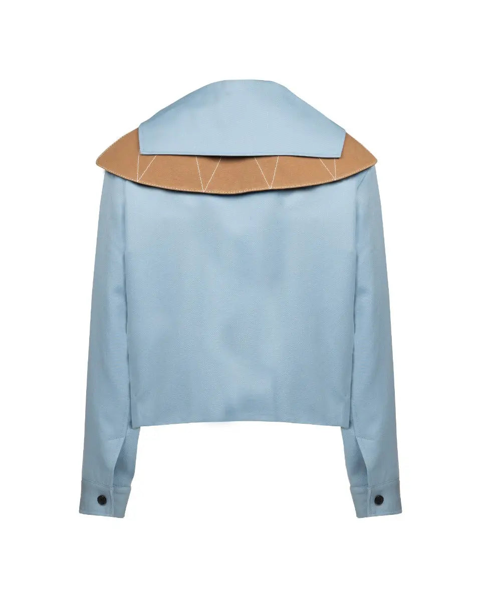 Lanvin draped collar short jacket