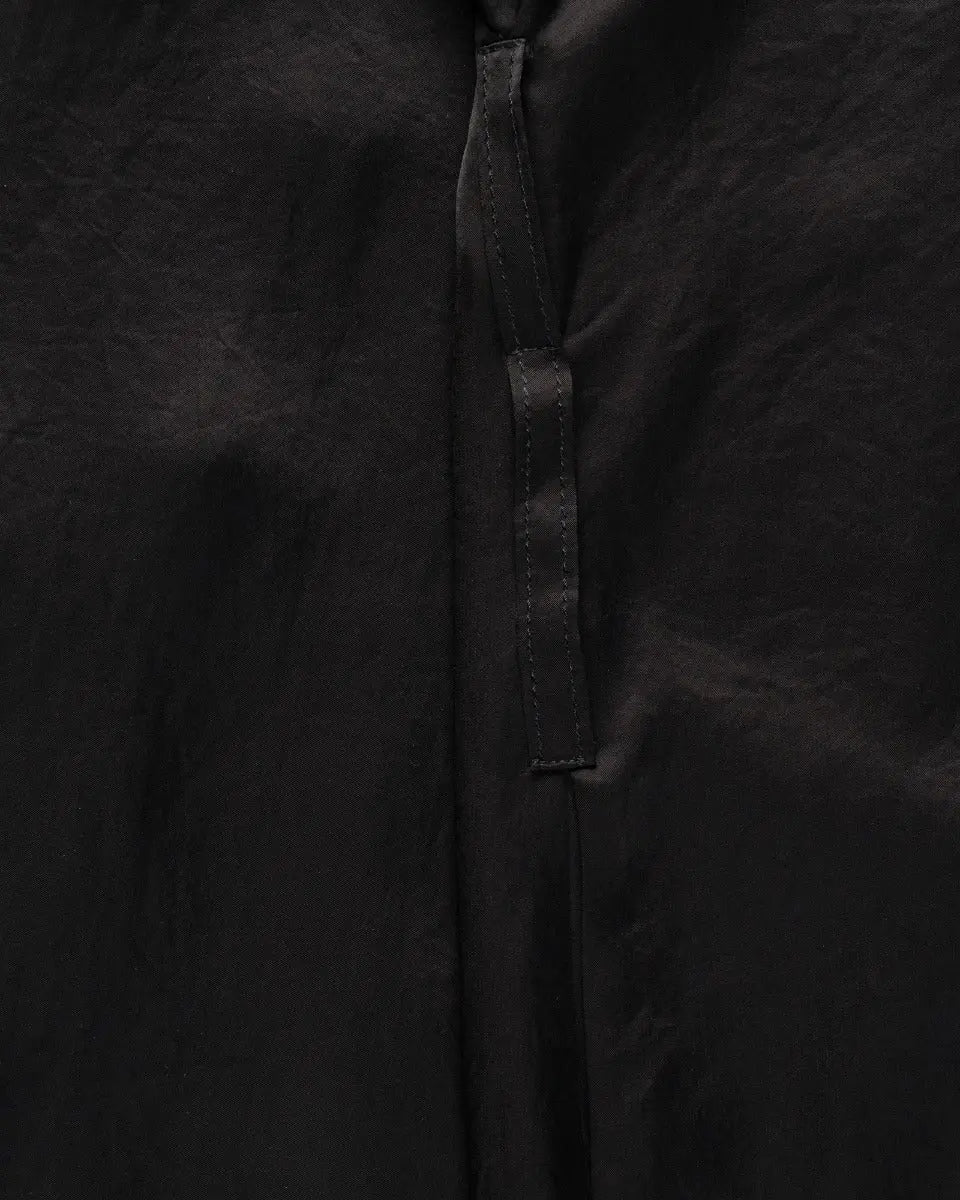 Lanvin front-buttoned black mini dress