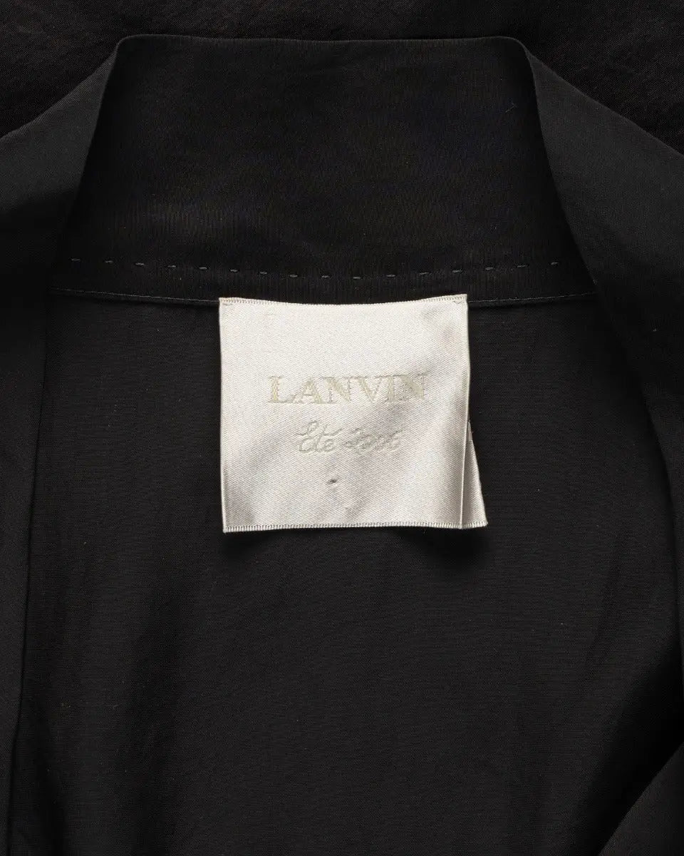 Lanvin front-buttoned black mini dress Lanvin