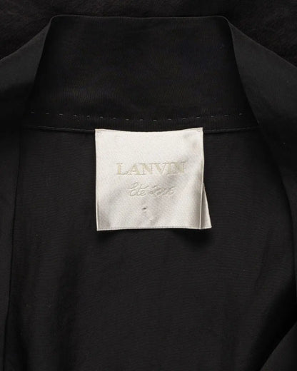 Lanvin front-buttoned black mini dress Lanvin