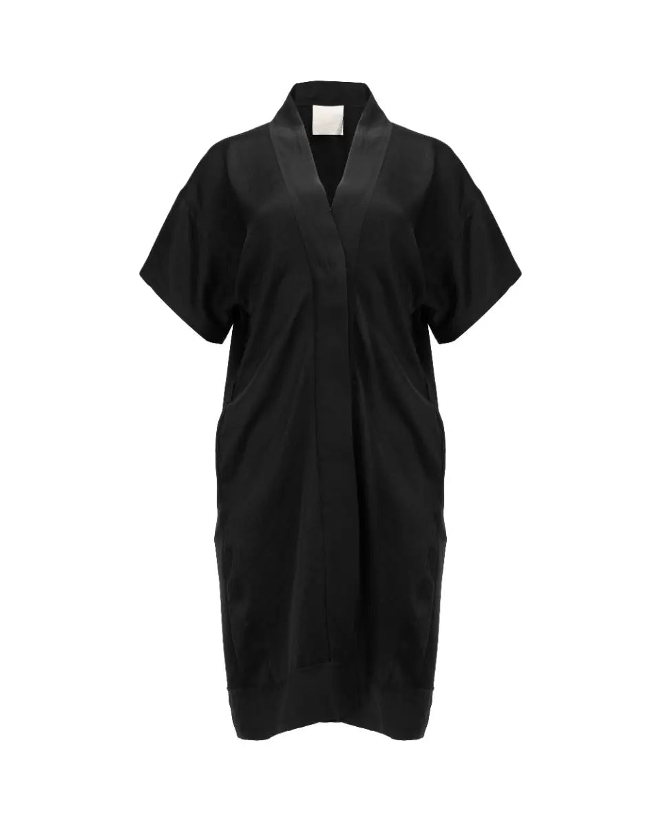 Lanvin front-buttoned black mini dress Lanvin