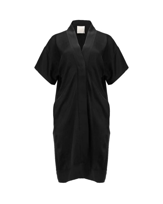 Lanvin front-buttoned black mini dress Lanvin
