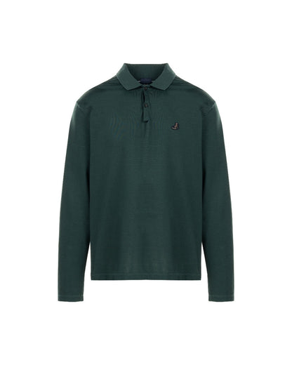 Lanvin sneaker embroidery bottle green polo collar t-shirt Lanvin
