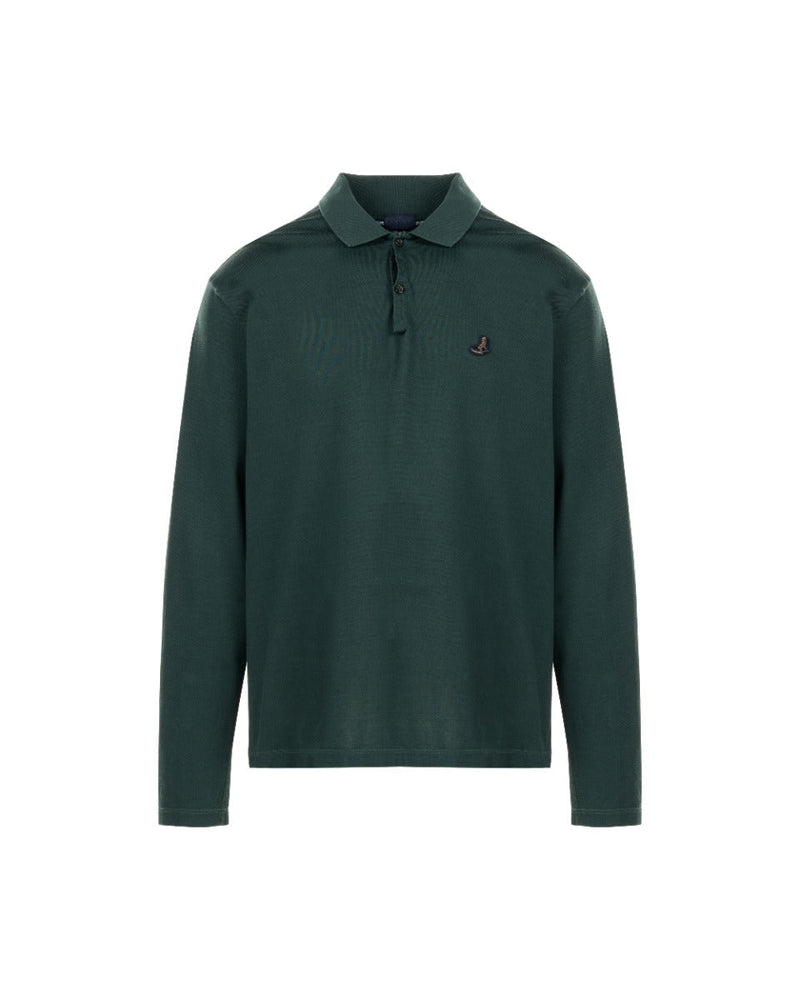 Lanvin sneaker embroidery bottle green polo collar t-shirt thumbnail