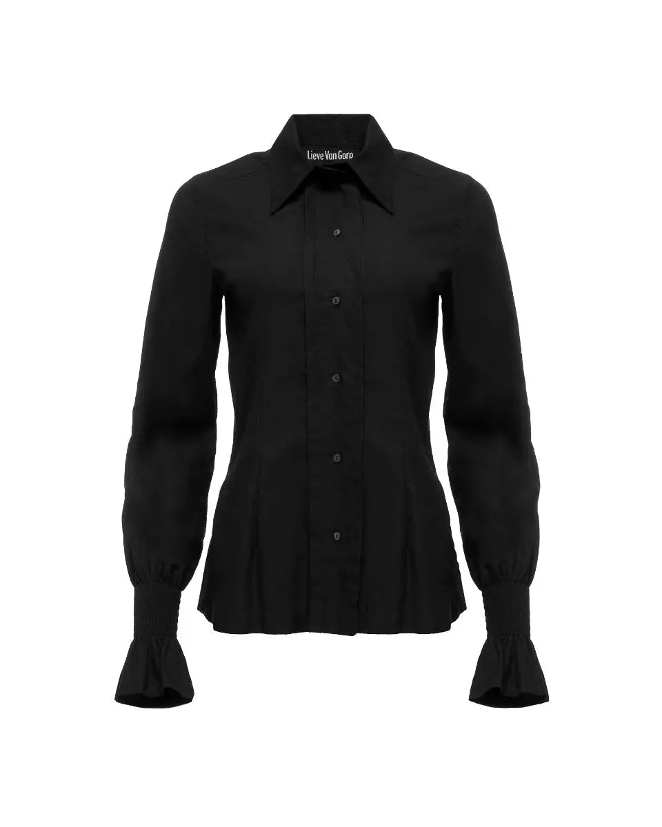 Lieve Van Gorp ruffled-cuffs button-up shirt Lieve Van Gorp
