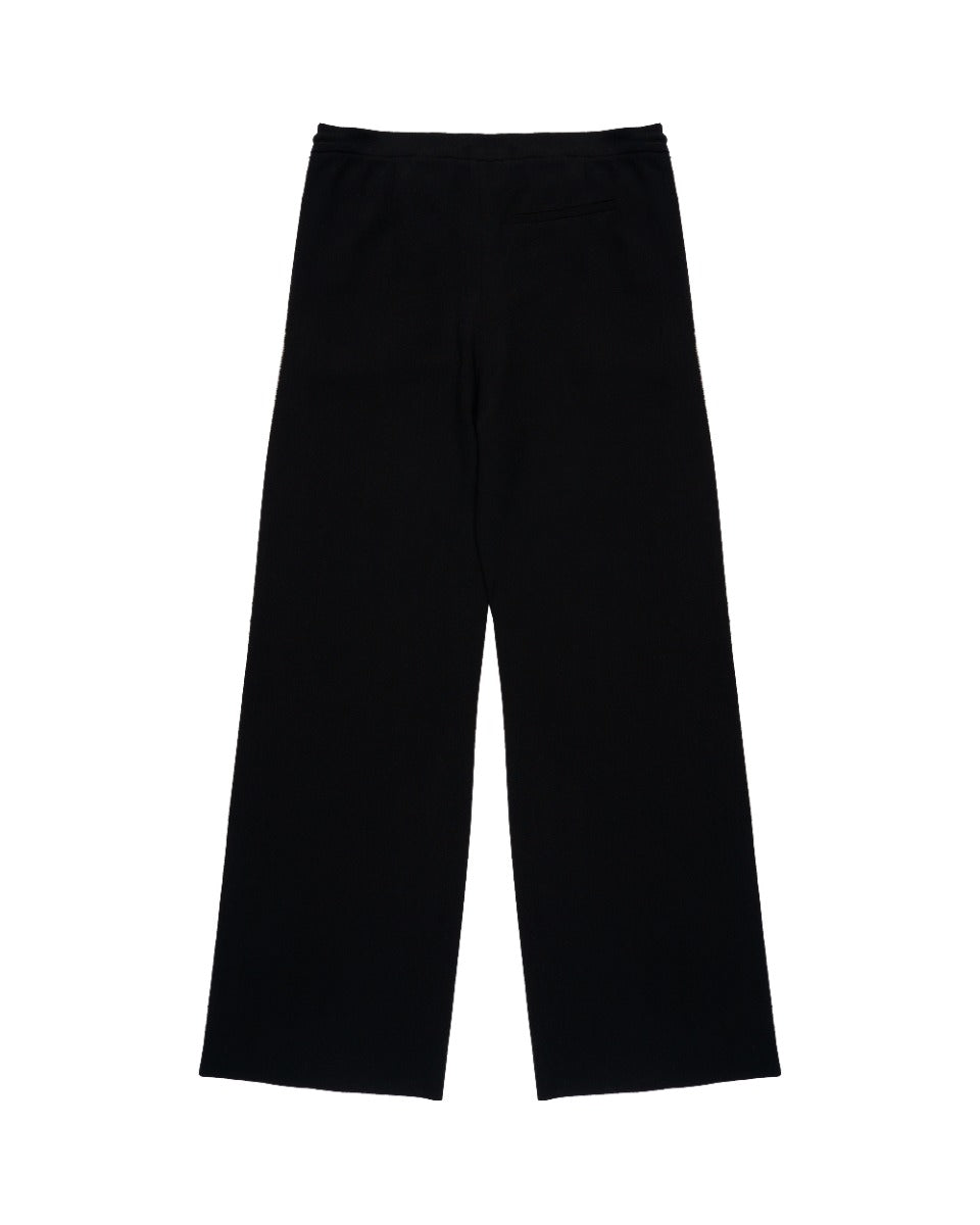 Loewe black georgette raw-edge pants Loewe