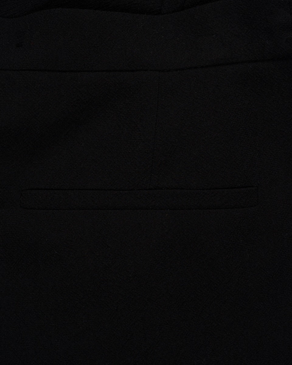 Loewe black georgette raw-edge trousers