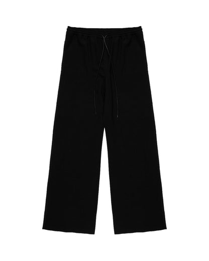 Loewe black georgette raw-edge pants Loewe