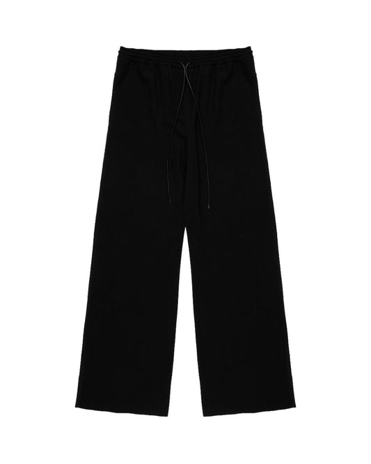 Loewe black georgette raw-edge pants Loewe