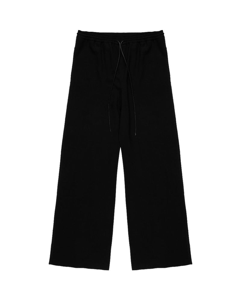 Loewe black georgette raw-edge pants Loewe