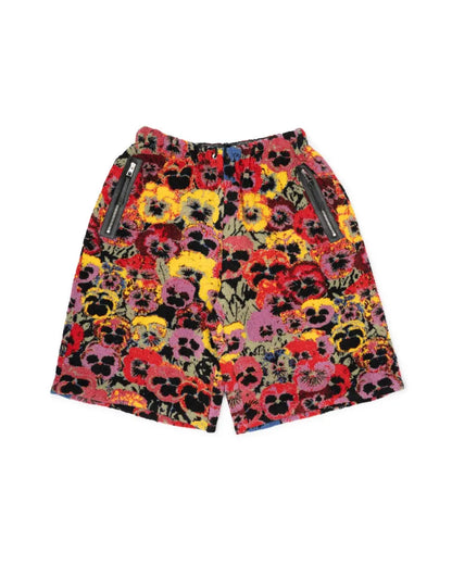Loewe x Joe Brainard Pansies floral fleece shorts Loewe