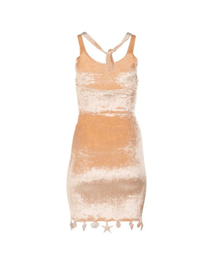 Loewe X Paula's Ibiza shell embellished rose dress Loewe