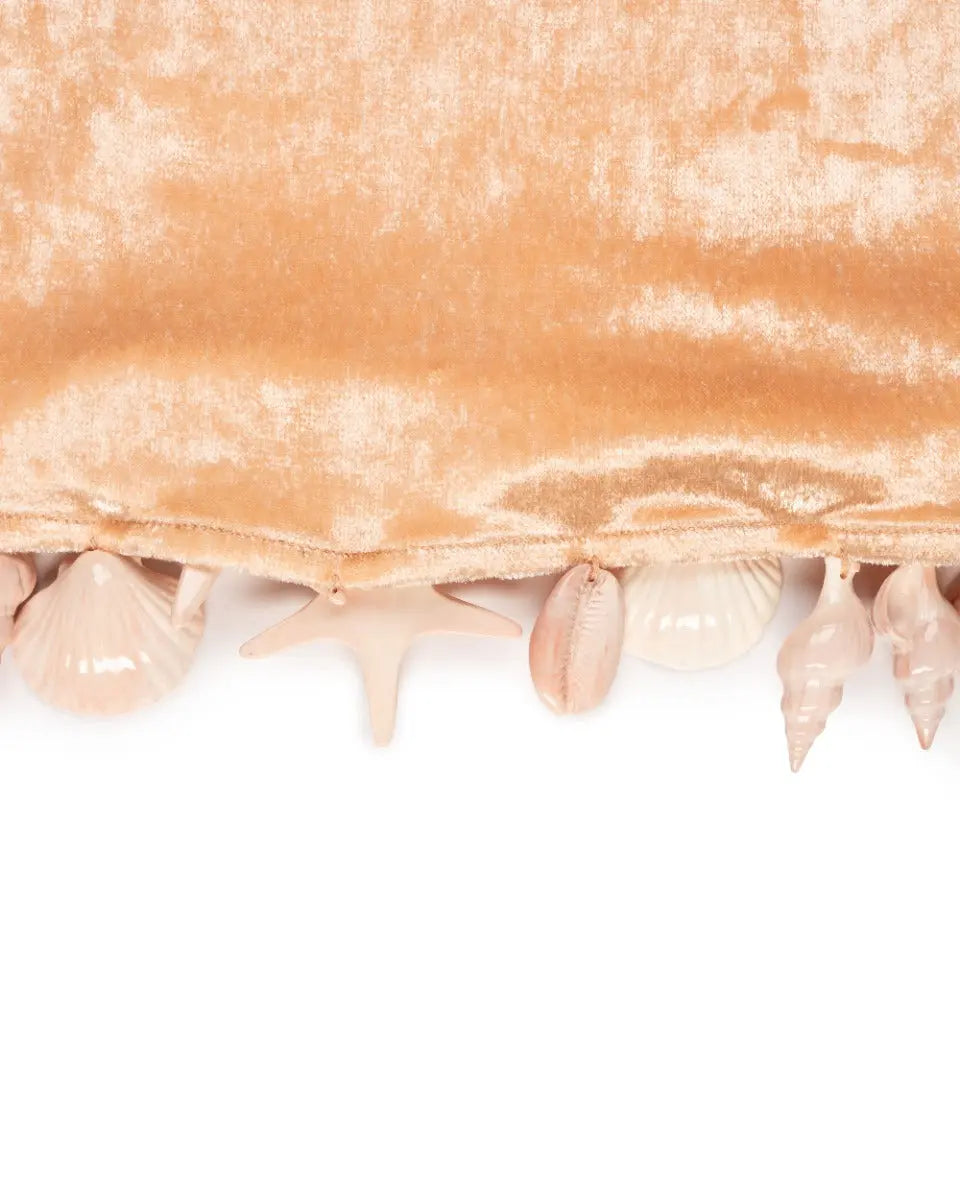 Loewe X Paula's Ibiza shell embellished rose dress