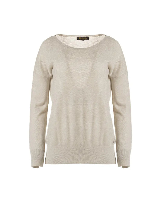 Loro Piana Boat collar silk-blend crewneck sweater Loro Piana