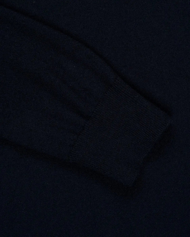 Loro Piana Girocollo Neo Piuma navy crewneck sweater thumbnail