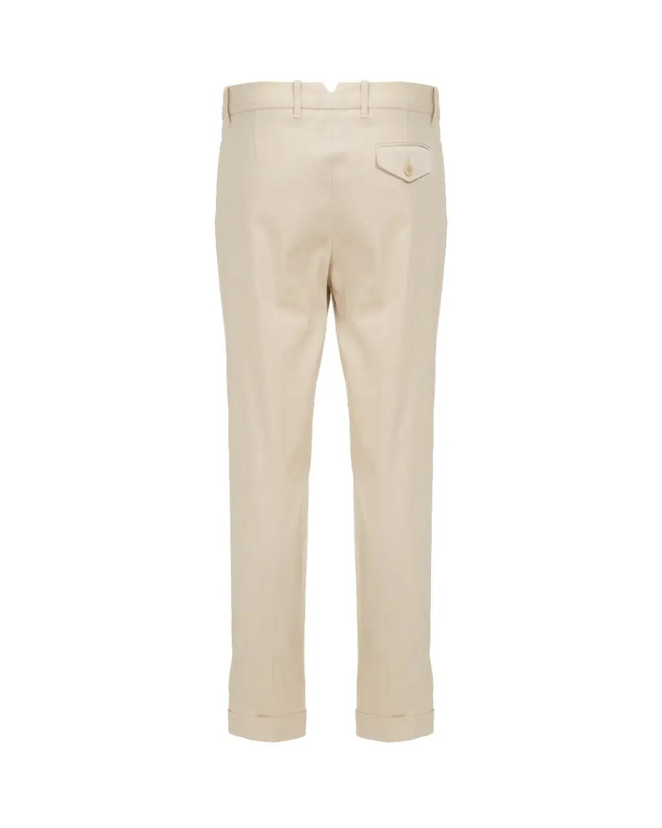 Loro Piana pleated formal off-white pants Loro Piana