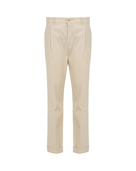 Loro Piana pleated formal off-white pants Loro Piana