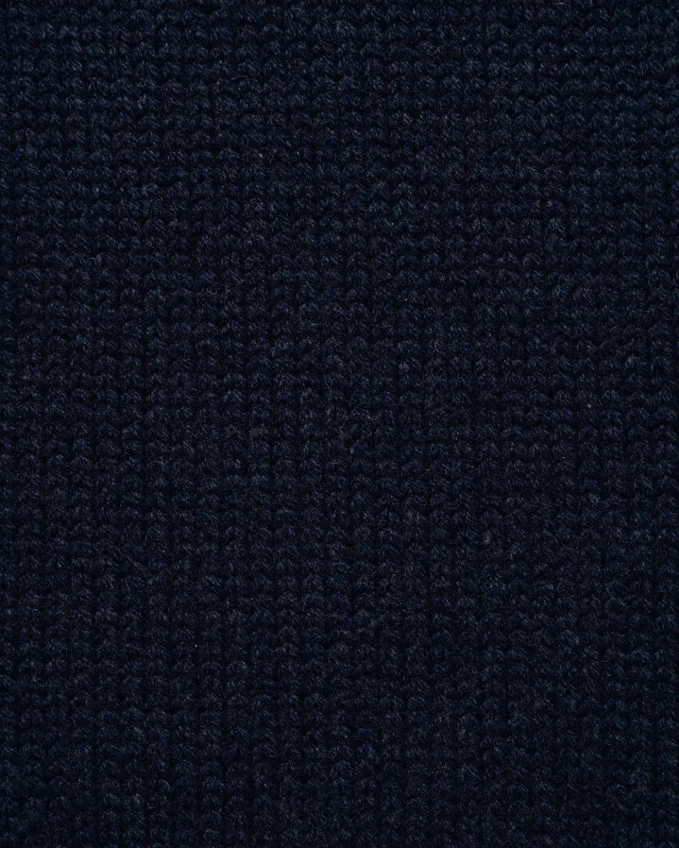 Loro Piana two-tone rib knitted cashmere navy/grey scarf - one size Loro Piana